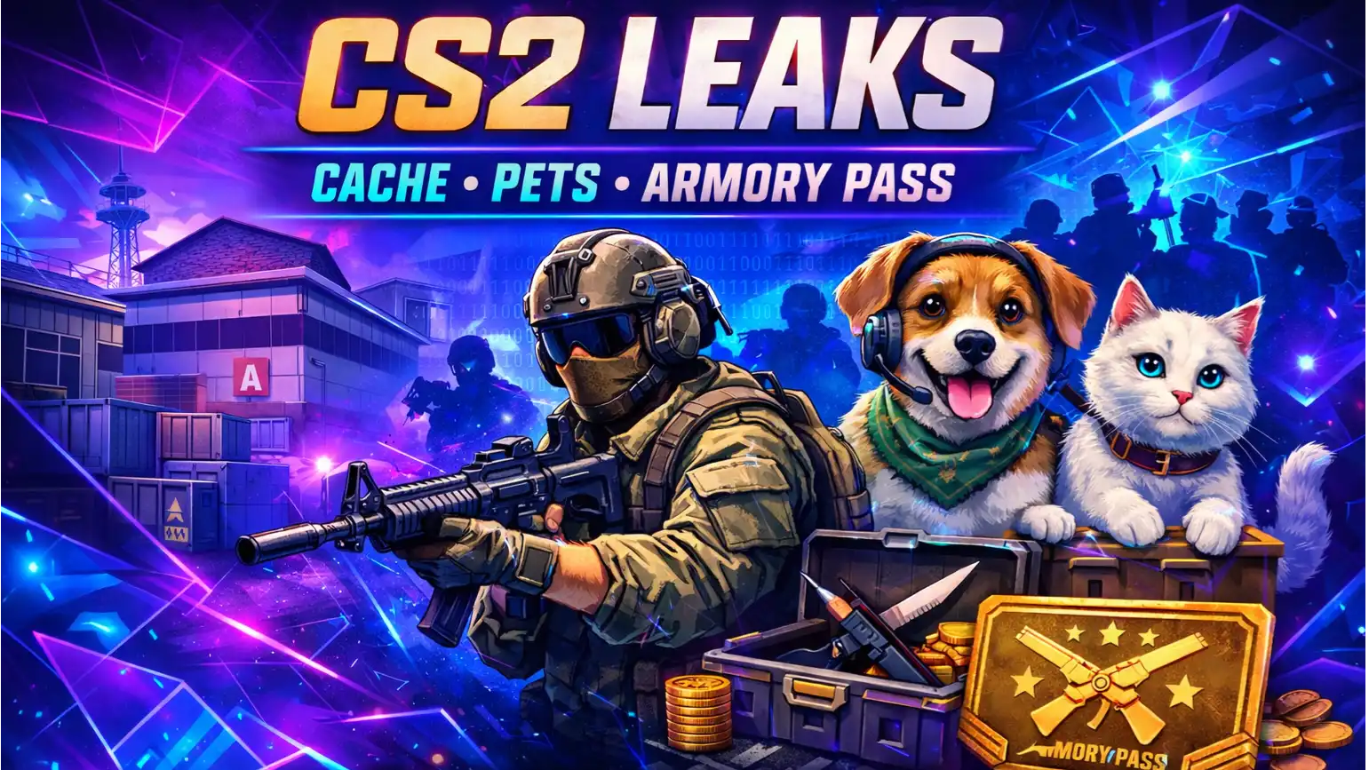 CS2 Leaks Hint at Cache Return, Pets System, and New Armory Pass in Early 2026